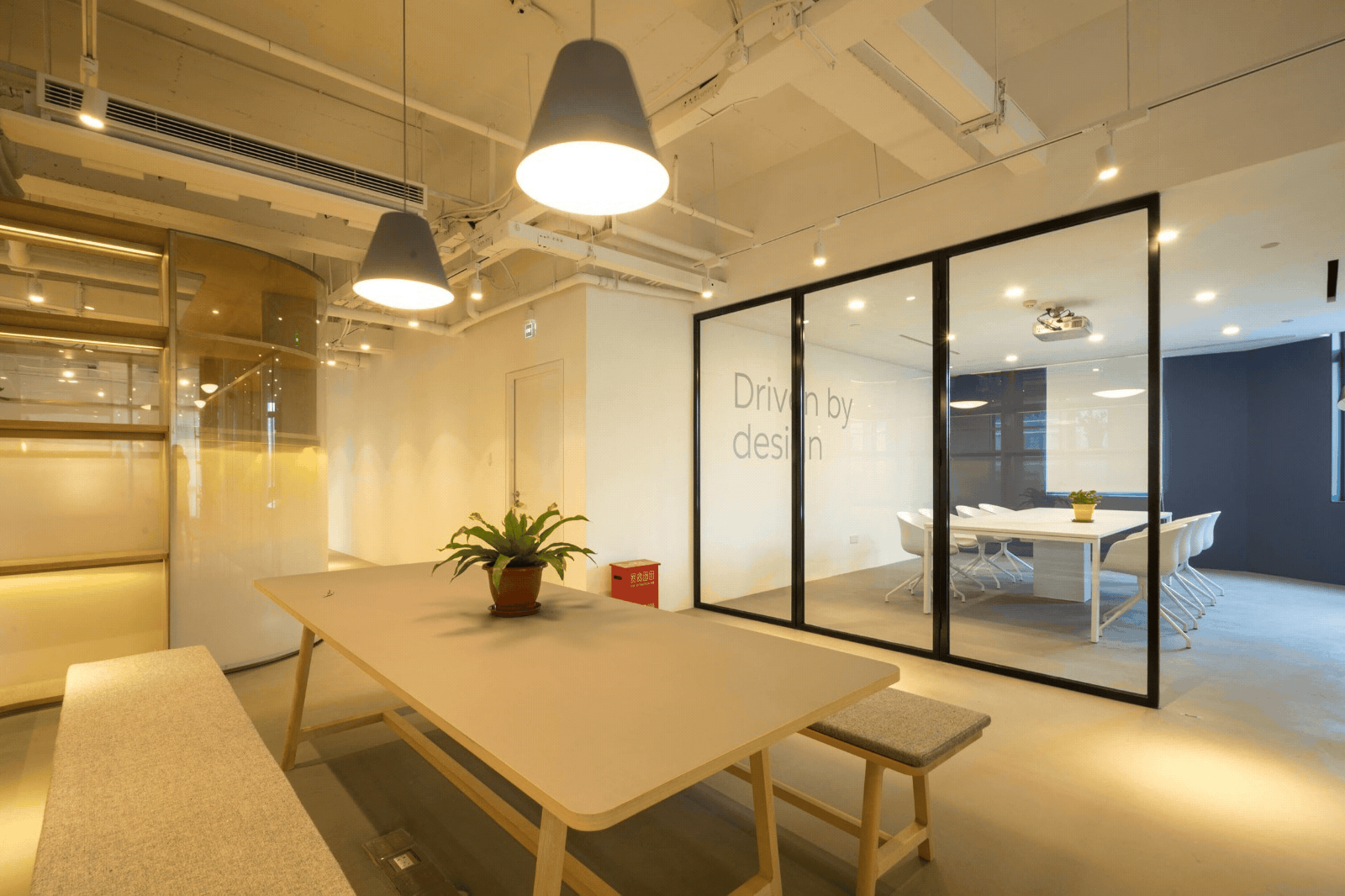 Smart film in a commercial space